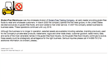 Tablet Screenshot of glutenfreewarehouse.com